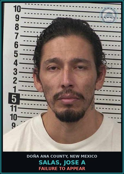 CCW arrest card for Salas, Jose A in Doña Ana County: Failure to Appear
