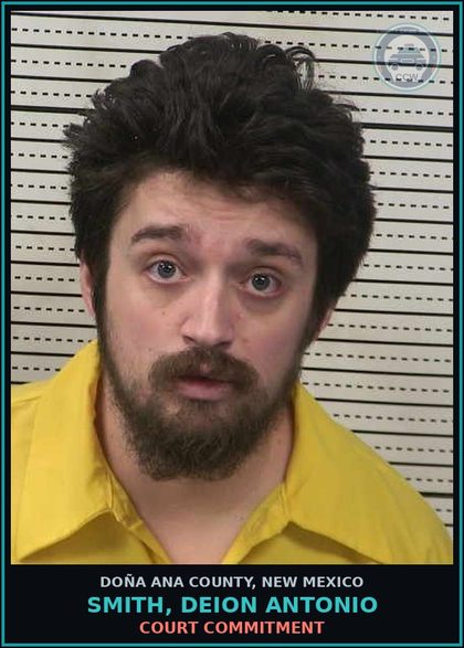 CCW arrest card for Smith, Deion Antonio in Doña Ana County: Court Commitment