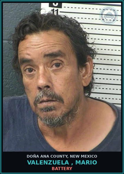 CCW arrest card for Valenzuela , Mario in Doña Ana County: Battery