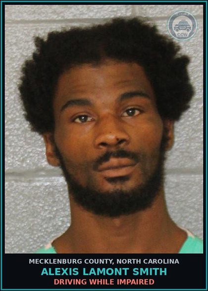 CCW arrest card for ALEXIS LAMONT SMITH in Mecklenburg County: DRIVING WHILE IMPAIRED