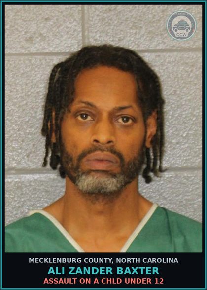 CCW arrest card for ALI ZANDER BAXTER in Mecklenburg County: PROBATION VIOLATION