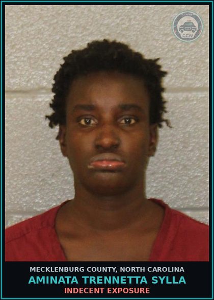 CCW arrest card for AMINATA TRENNETTA SYLLA in Mecklenburg County: INDECENT EXPOSURE