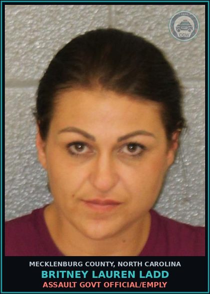 CCW arrest card for BRITNEY LAUREN LADD in Mecklenburg County: MISDEMEANOR LARCENY