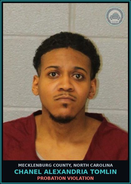 CCW arrest card for CHANEL ALEXANDRIA TOMLIN in Mecklenburg County: Probation Violation
