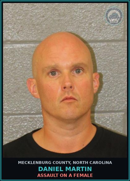 CCW arrest card for DANIEL MARTIN in Mecklenburg County: MISD CRIME OF DOM VIOLENCE