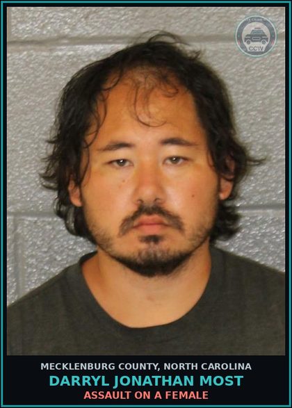 CCW arrest card for DARRYL JONATHAN MOST in Mecklenburg County: BREAK/ENTER TERORIZE/INJURE