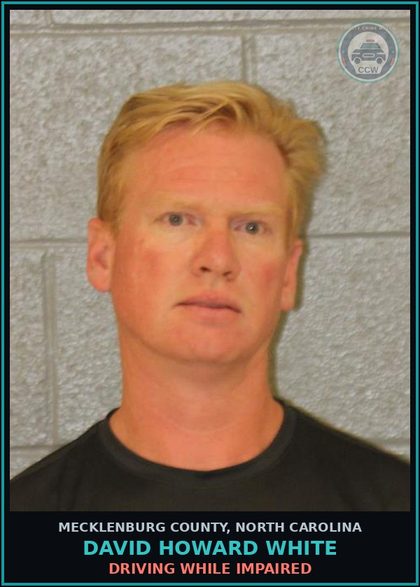 CCW arrest card for DAVID HOWARD WHITE in Mecklenburg County: DRIVING WHILE IMPAIRED