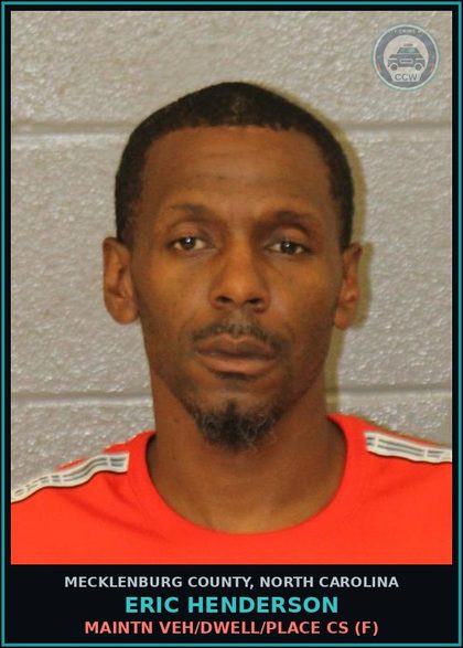CCW arrest card for ERIC HENDERSON in Mecklenburg County: PWISD COCAINE