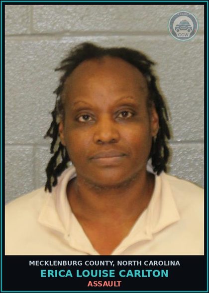 CCW arrest card for ERICA LOUISE CARLTON in Mecklenburg County: s3xual BATTERY