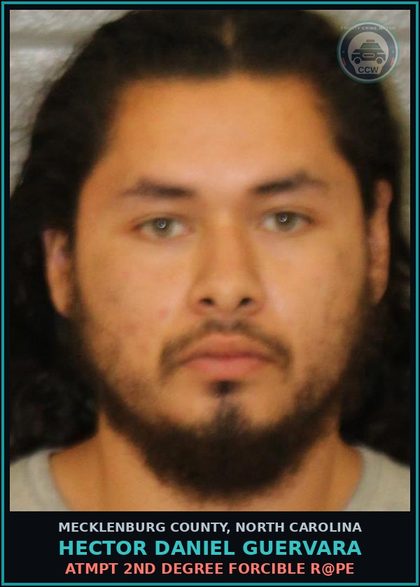 CCW arrest card for HECTOR DANIEL GUERVARA in Mecklenburg County: SECOND DEGREE FORCE s3x OFF
