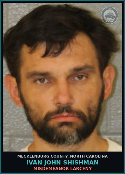CCW arrest card for IVAN JOHN SHISHMAN in Mecklenburg County: RESISTING PUBLIC OFFICER