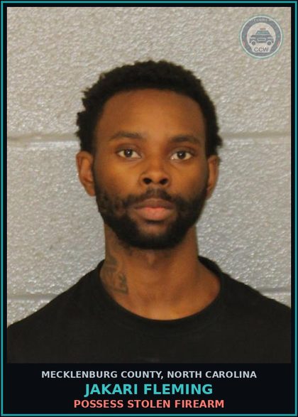 CCW arrest card for JAKARI FLEMING in Mecklenburg County: ATTEMPTED LARCENY (F)
