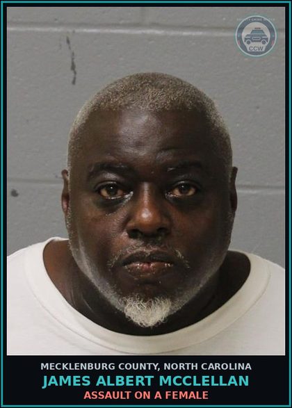 CCW arrest card for JAMES ALBERT MCCLELLAN in Mecklenburg County: FELONY POSSESSION OF COCAINE