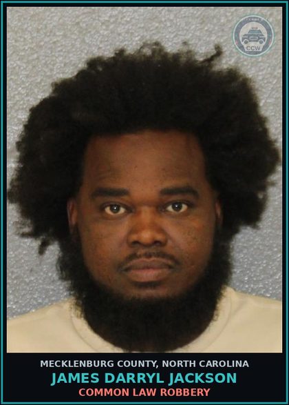 CCW arrest card for JAMES DARRYL JACKSON in Mecklenburg County: COMMON LAW ROBBERY