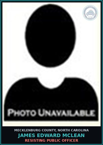 CCW arrest card for JAMES EDWARD MCLEAN in Mecklenburg County: IMPEDE TRAFFIC
