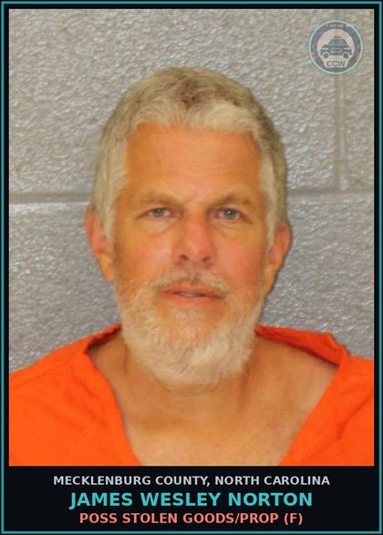 CCW arrest card for JAMES WESLEY NORTON in Mecklenburg County: OBTAIN PROPERTY FALSE PRETENSE