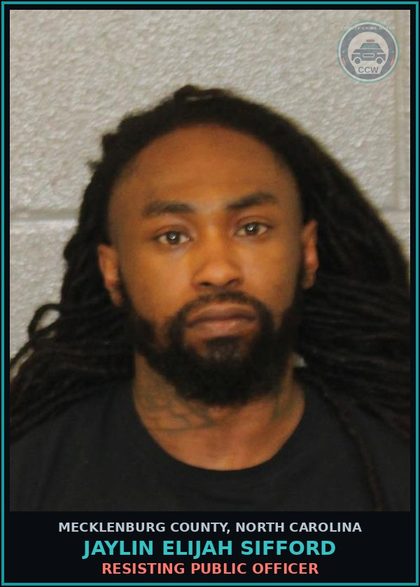 CCW arrest card for JAYLIN ELIJAH SIFFORD in Mecklenburg County: RESISTING PUBLIC OFFICER