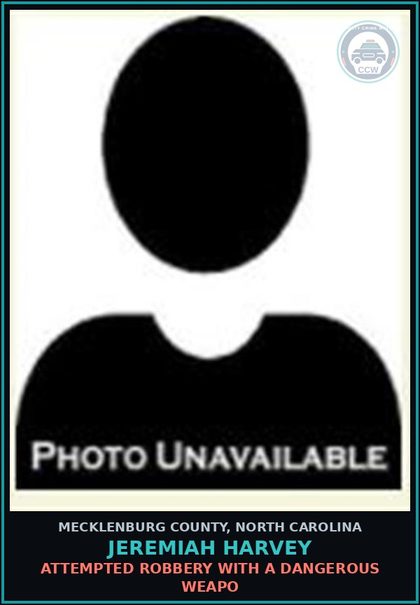 CCW arrest card for JEREMIAH HARVEY in Mecklenburg County: AWDWIKISI