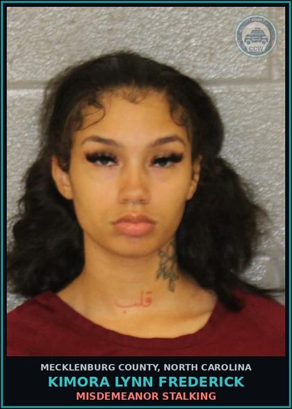 CCW arrest card for KIMORA LYNN FREDERICK in Mecklenburg County: MISDEMEANOR STALKING