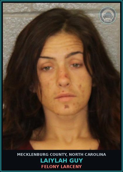 CCW arrest card for LAIYLAH GUY in Mecklenburg County: MISDEMEANOR LARCENY