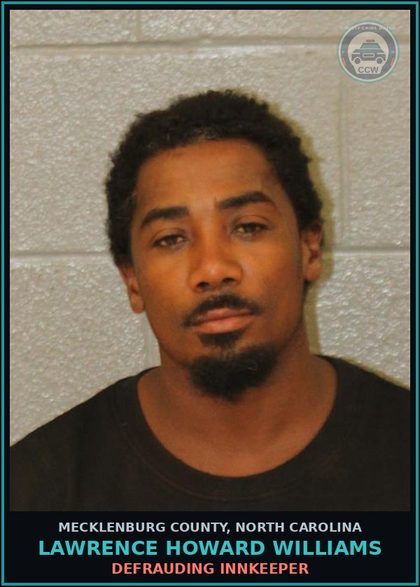 CCW arrest card for LAWRENCE HOWARD WILLIAMS in Mecklenburg County: RESISTING PUBLIC OFFICER