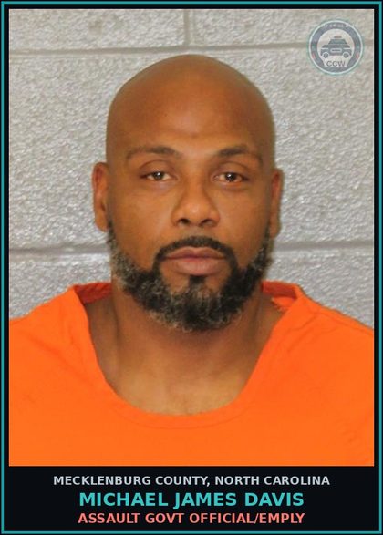CCW arrest card for MICHAEL JAMES DAVIS in Mecklenburg County: DISORDERLY CONDUCT
