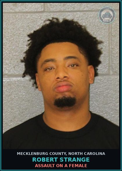CCW arrest card for ROBERT STRANGE in Mecklenburg County: MISD CRIME OF DOM VIOLENCE