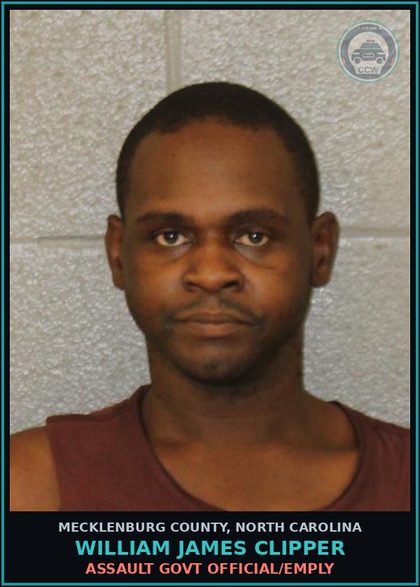 CCW arrest card for WILLIAM JAMES CLIPPER in Mecklenburg County: RESISTING PUBLIC OFFICER