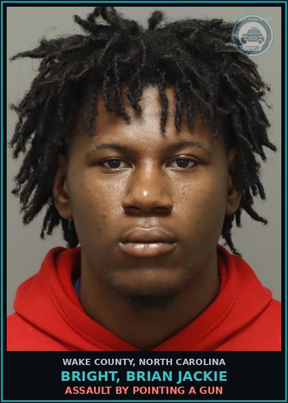 CCW arrest card for Bright, Brian Jackie in Wake County: CONTRIBUTING DEL OF JUVENILE
