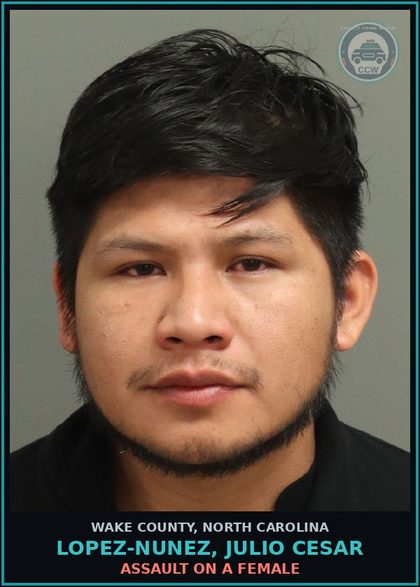 CCW arrest card for Lopez-Nunez, Julio Cesar in Wake County: MISDEMEANOR chld ABUSE