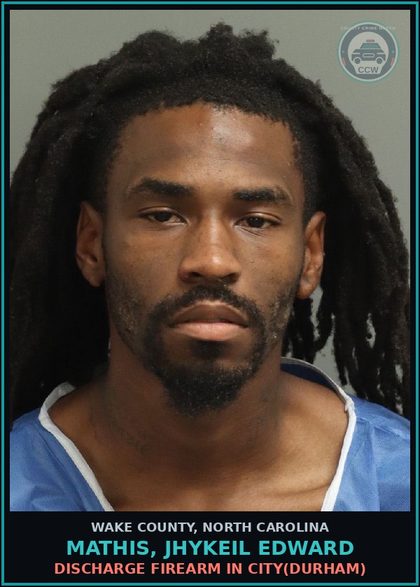 CCW arrest card for Mathis, Jhykeil Edward in Wake County: MISD CRIME OF DOM VIOLENCE(DURHAM)