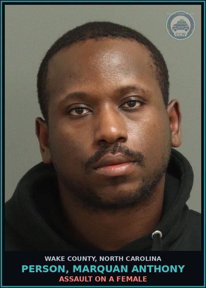 CCW arrest card for Person, Marquan Anthony in Wake County: MISD CRIME OF DOM VIOLENCE
