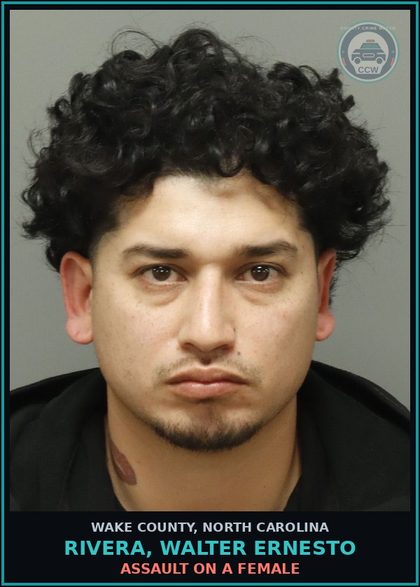 CCW arrest card for Rivera, Walter Ernesto in Wake County: MISD CRIME OF DOM VIOLENCE