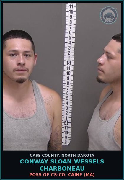 CCW arrest card for Conway Sloan Wessels Charboneau in Cass County: PROBATION VIOLATION