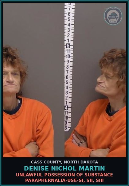 CCW arrest card for Denise Nichol Martin in Cass County: Violation of a domestic violence protection order (MA)