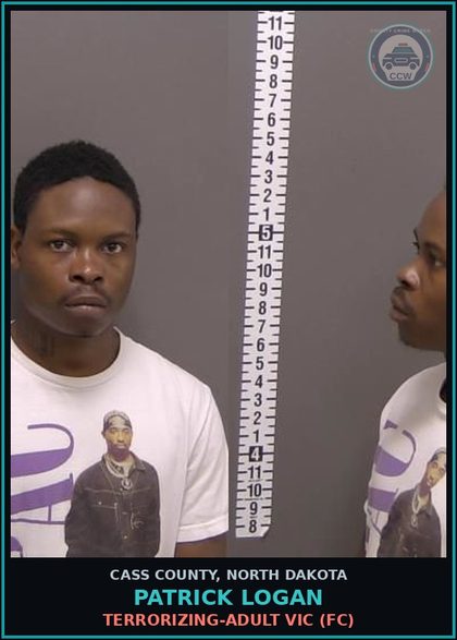 CCW arrest card for Patrick Logan in Cass County: Aggravated assault-Bodily injury w/ attempt to inflict serious bodily injury-Law enforcement (FB)
