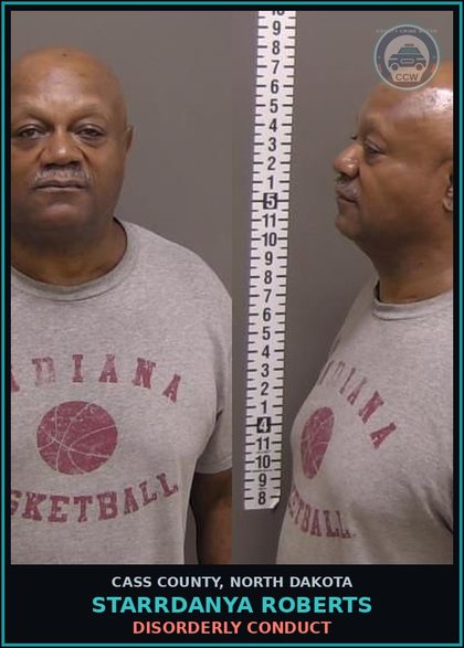 CCW arrest card for Starrdanya Roberts in Cass County: DISORDERLY CONDUCT