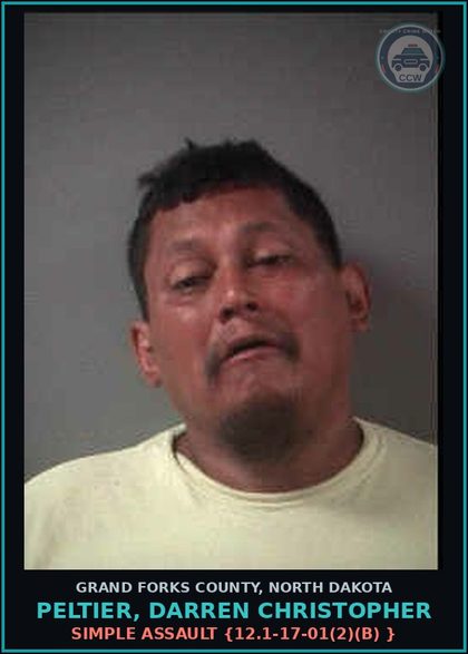 CCW arrest card for Peltier, Darren Christopher in Grand Forks County: DUI/APC - 1st or 2nd offense in 7 year period {39-08-01}