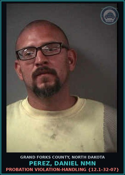 CCW arrest card for Perez, Daniel Nmn in Grand Forks County: Probation Violation-Handling {12.1-32-07}