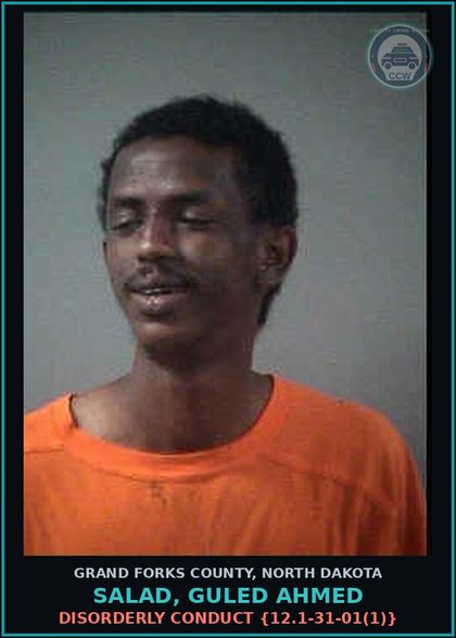 CCW arrest card for Salad, Guled Ahmed in Grand Forks County: Indecent Exposure {}