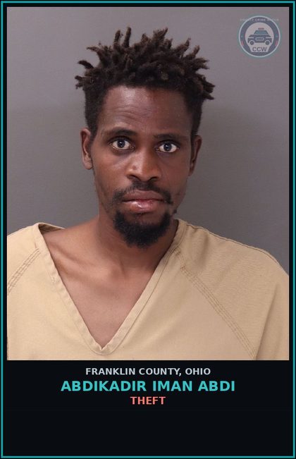 CCW arrest card for Abdikadir Iman Abdi in Franklin County: SUBPOENA