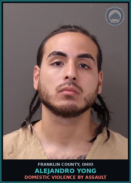 CCW arrest card for Alejandro Yong in Franklin County: APA PAROLE HOLD