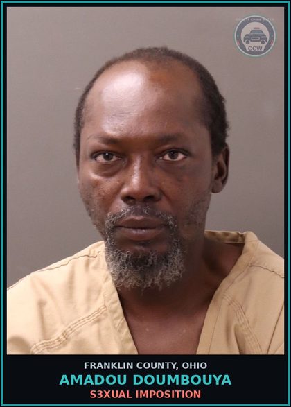 CCW arrest card for Amadou Doumbouya in Franklin County: s3xual IMPOSITION