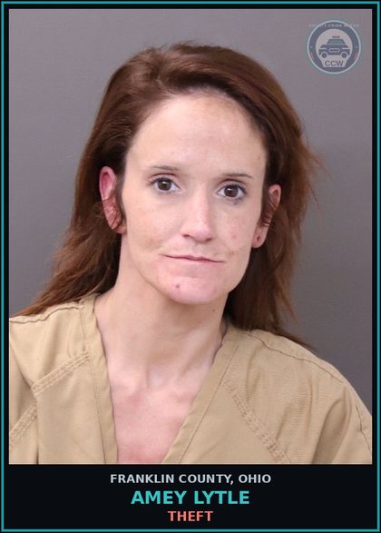 CCW arrest card for Amey Lytle in Franklin County: DRUG PARAPHERNALIA