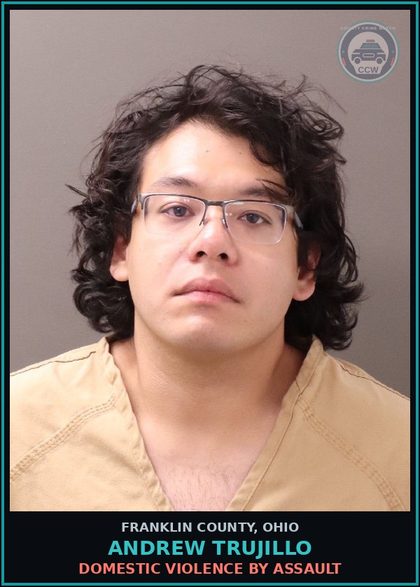 CCW arrest card for Andrew Trujillo in Franklin County: DOMESTIC VIOLENCE BY ASSAULT