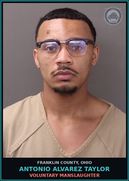 CCW arrest card for Antonio Alvarez Taylor in Franklin County: VOLUNTARY MANSLAUGHTER