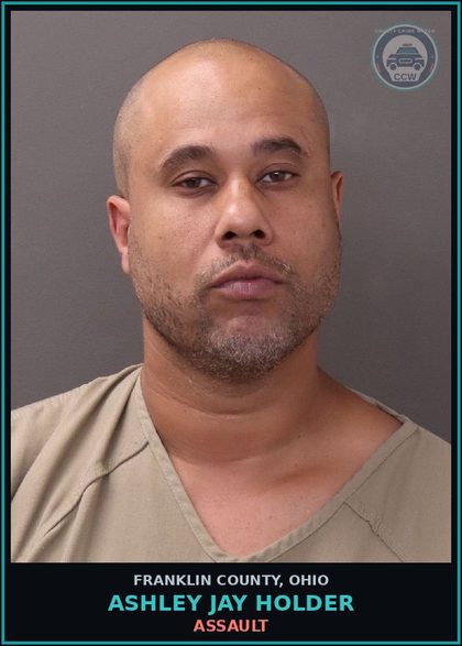 CCW arrest card for Ashley Jay Holder in Franklin County: ASSAULT