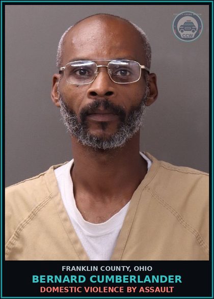 CCW arrest card for Bernard Cumberlander in Franklin County: DOMESTIC VIOLENCE BY ASSAULT