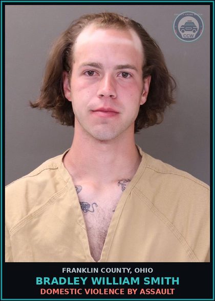 CCW arrest card for Bradley William Smith in Franklin County: DOMESTIC VIOLENCE BY ASSAULT