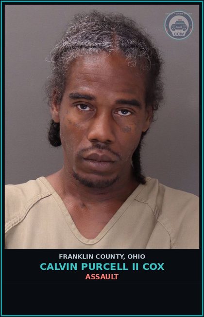 CCW arrest card for Calvin Purcell Ii Cox in Franklin County: ASSAULT
